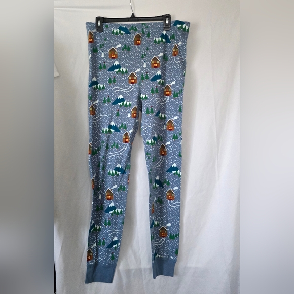 Women's Hanna Andersson Cozy Winter Cabin Print Pajama Set XXL Holiday PJs 2X - Picture 6 of 8